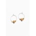 Lea Gold Wood Beaded Earring