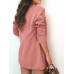 Women Solid Korean Business Style Simple V  Neck Button Cardigan